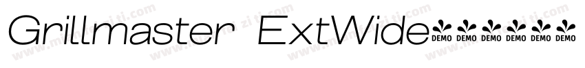 Grillmaster ExtWide字体转换